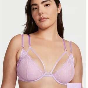 Victoria's Secret Purple Underwire Mesh Bra